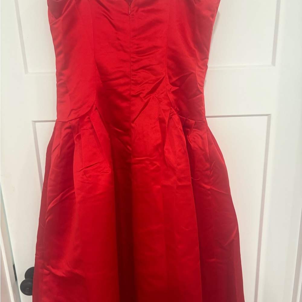 Fashion Nova Vibrant Red Midi Dress